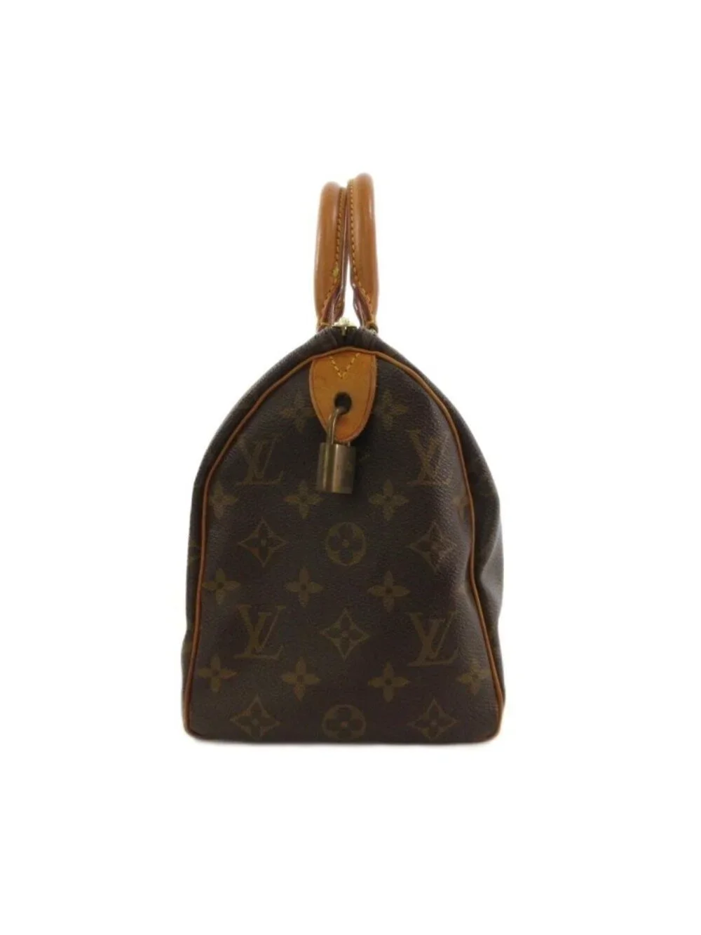 Louis Vuitton Monogram Speedy 25 Mini Boston Bag Brown